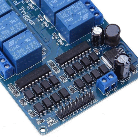 16 channel 12v relay module board