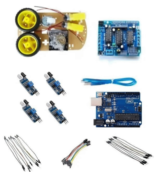 arduino uno diy line follower kit compatible