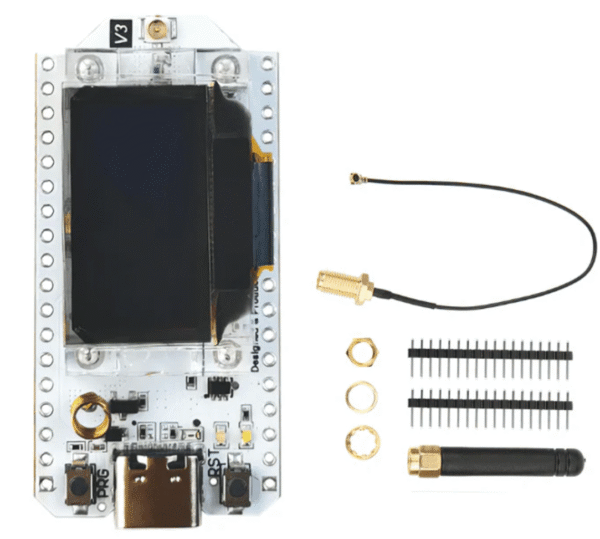 esp32 lora with 0.96 inch blue oled display ( type c connector)