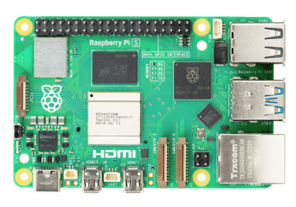 raspberry pi 5 model b 4 gb – faster cpu, dual 4k, pcie